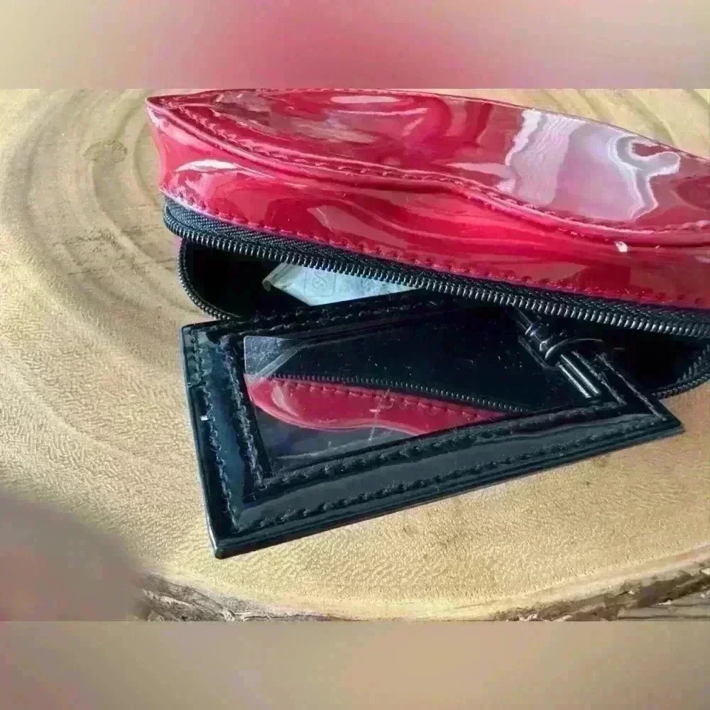 💋AMAZING YSL BUNDLE!!! HTF YSL Cosmetic Bag & Rouge Volupté Lipstick! NEW!💋